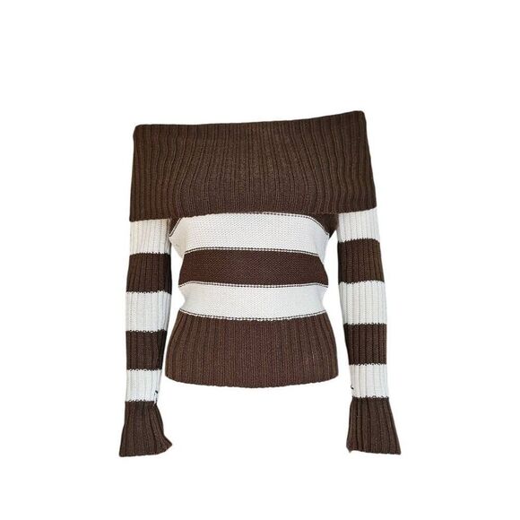 y2k coquette off-the-shoulder sweater - Picture 1 of 6
